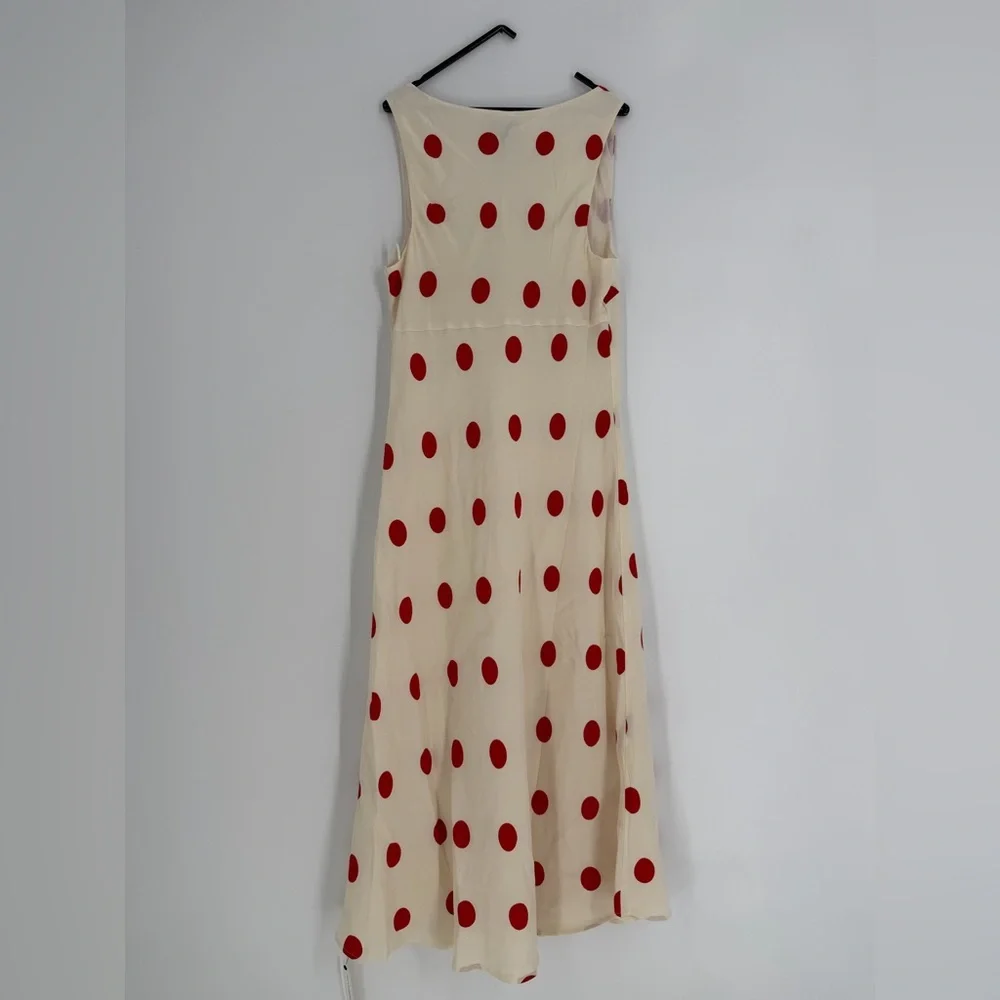 Reformation Iro Midi Dress In Carmona Dot - Picture 7 of 8